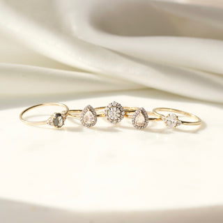 Moonstone & diamond ring