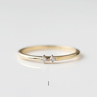 Morse Code Diamond Ring - PRE ORDER