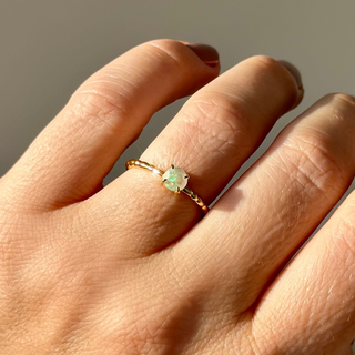 Zoe sugg intentions opal power ring in gold
