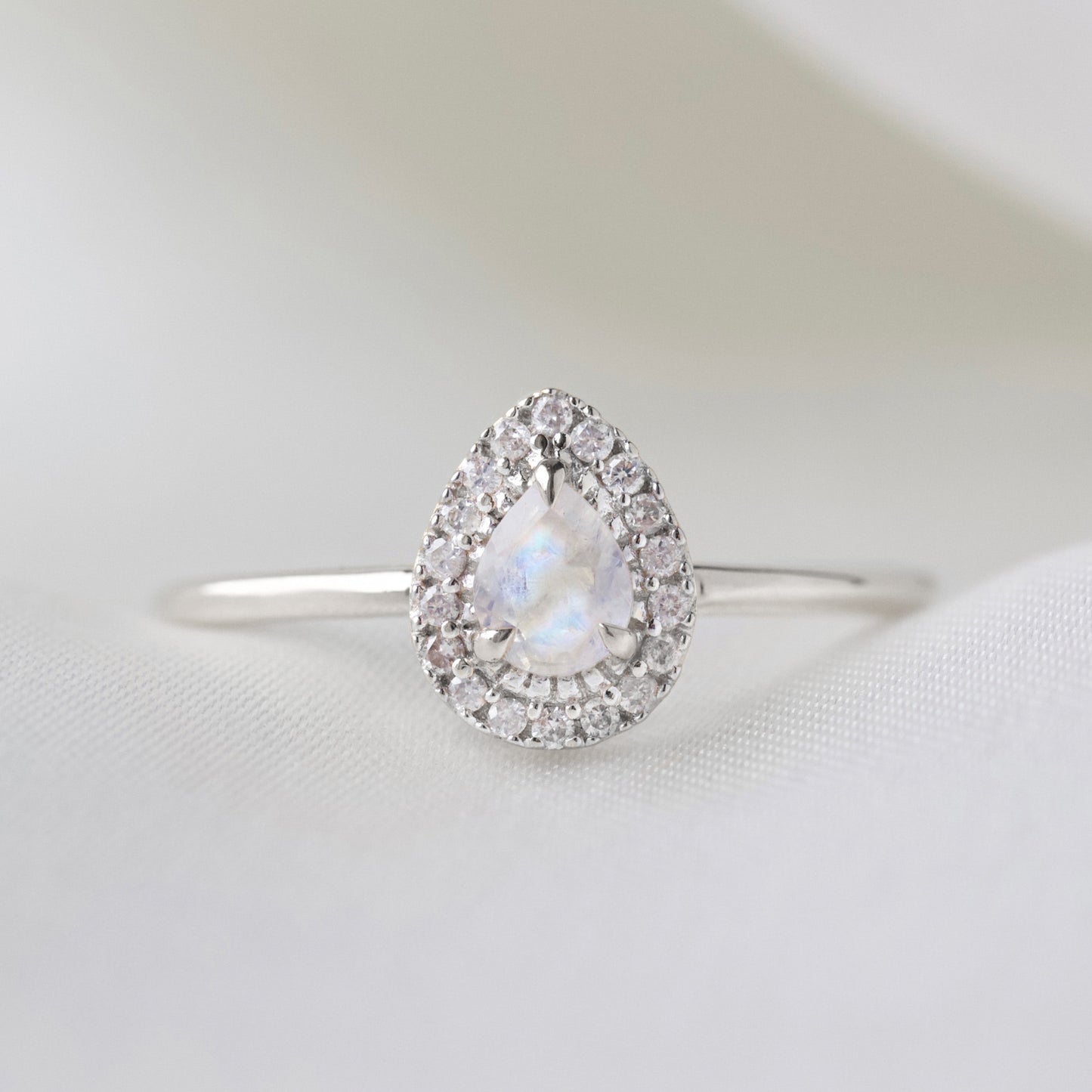 Estelle Moonstone & Diamond Ring
