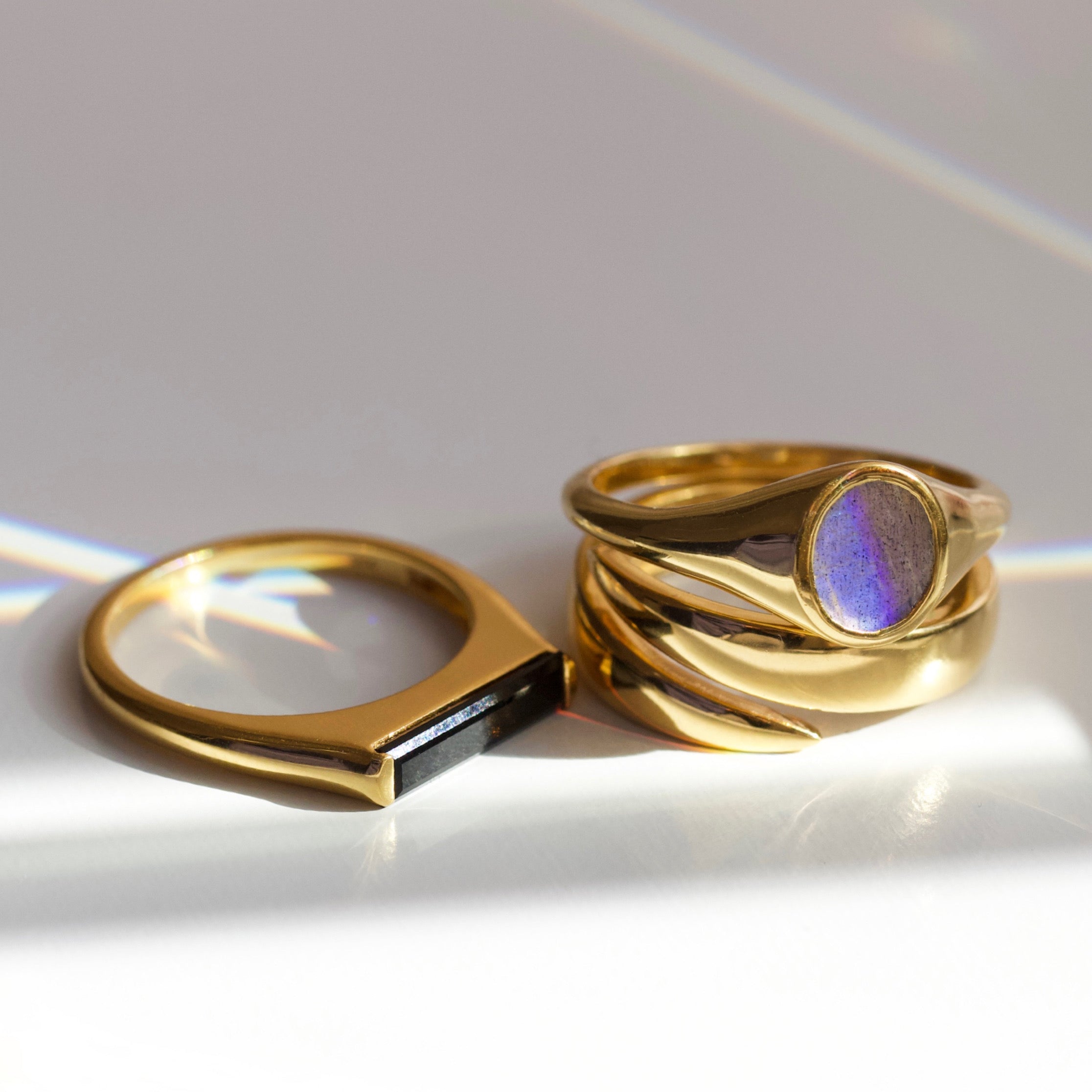 Anita rani labradorite signet ring 