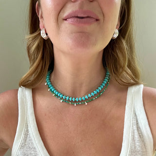 Turquoise Coin Necklace