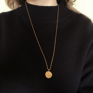 Galaxy Coin Necklace In Gold Vermeil - NECKLACE - Carrie Elizabeth