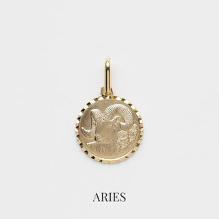 Zodiac Diamond Cut Pendant