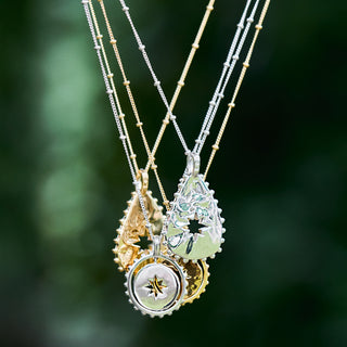 Carrie Elizabeth Anna Mathur Spinning Necklace Gold Vermeil 