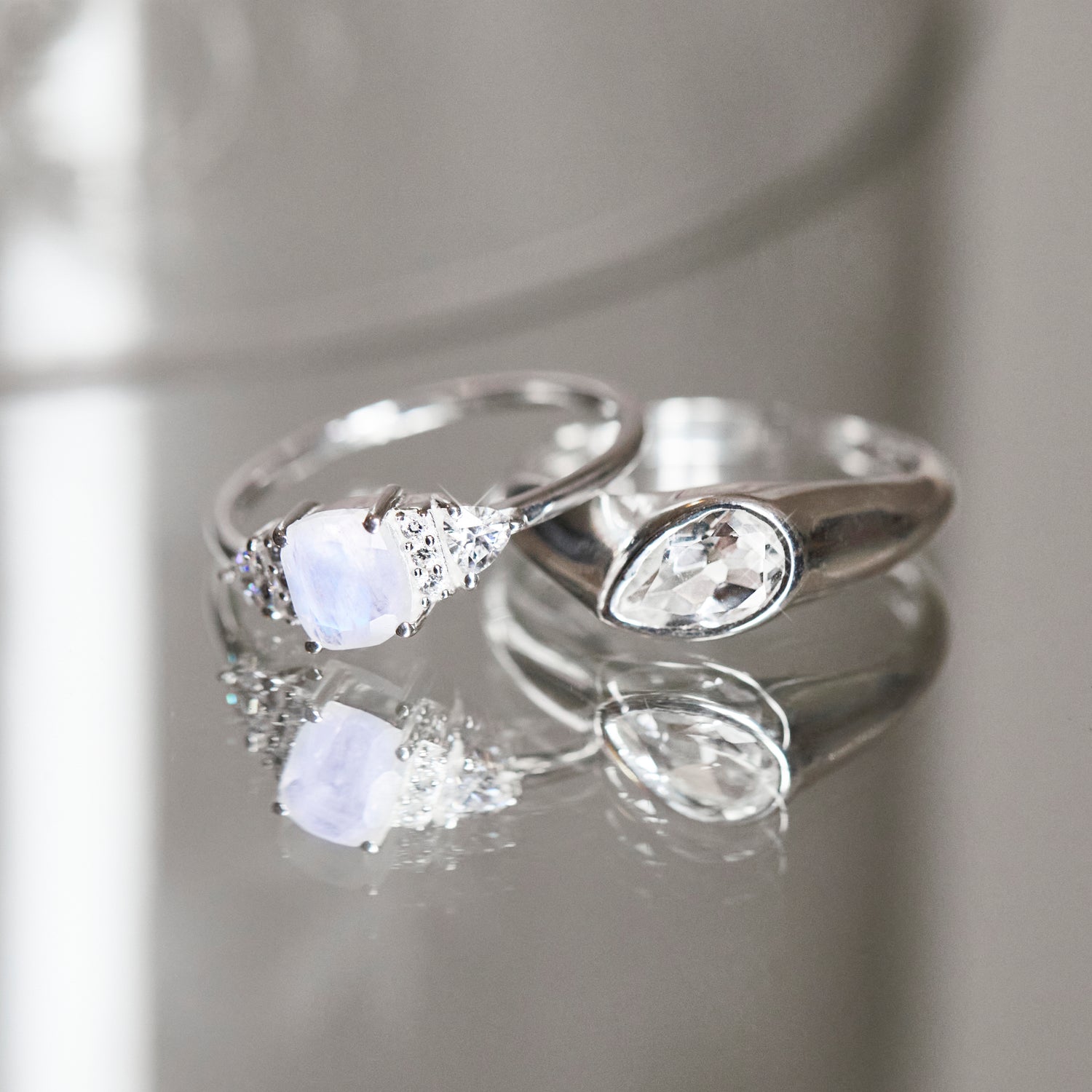 Zoe sugg intentions topaz heal ring in silver