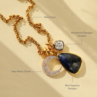 Louise Thompson Chapters Blue Sapphire Pendant
