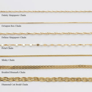 Diamond Cut Braid Chain Necklace