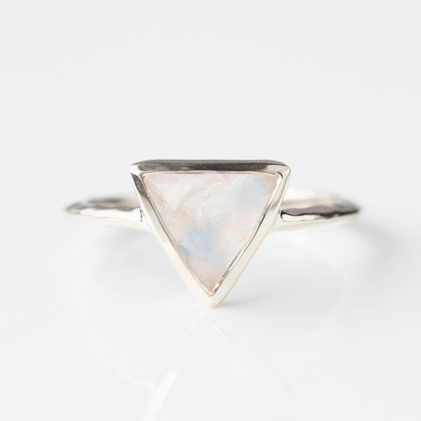 Farrah Moonstone Triangle Ring