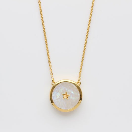 carrie elizabeth limited edition moonstone night sky necklace