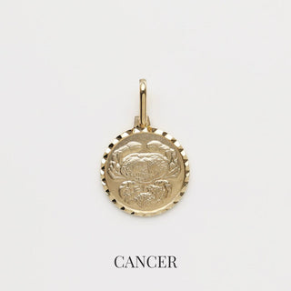 Zodiac Diamond Cut Pendant