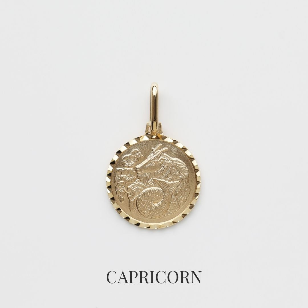 Zodiac Diamond Cut Pendant