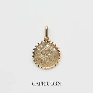 Zodiac Diamond Cut Pendant