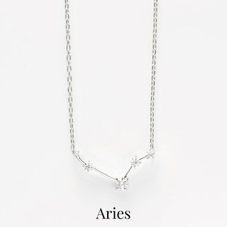 constellation zodiac necklace in silver