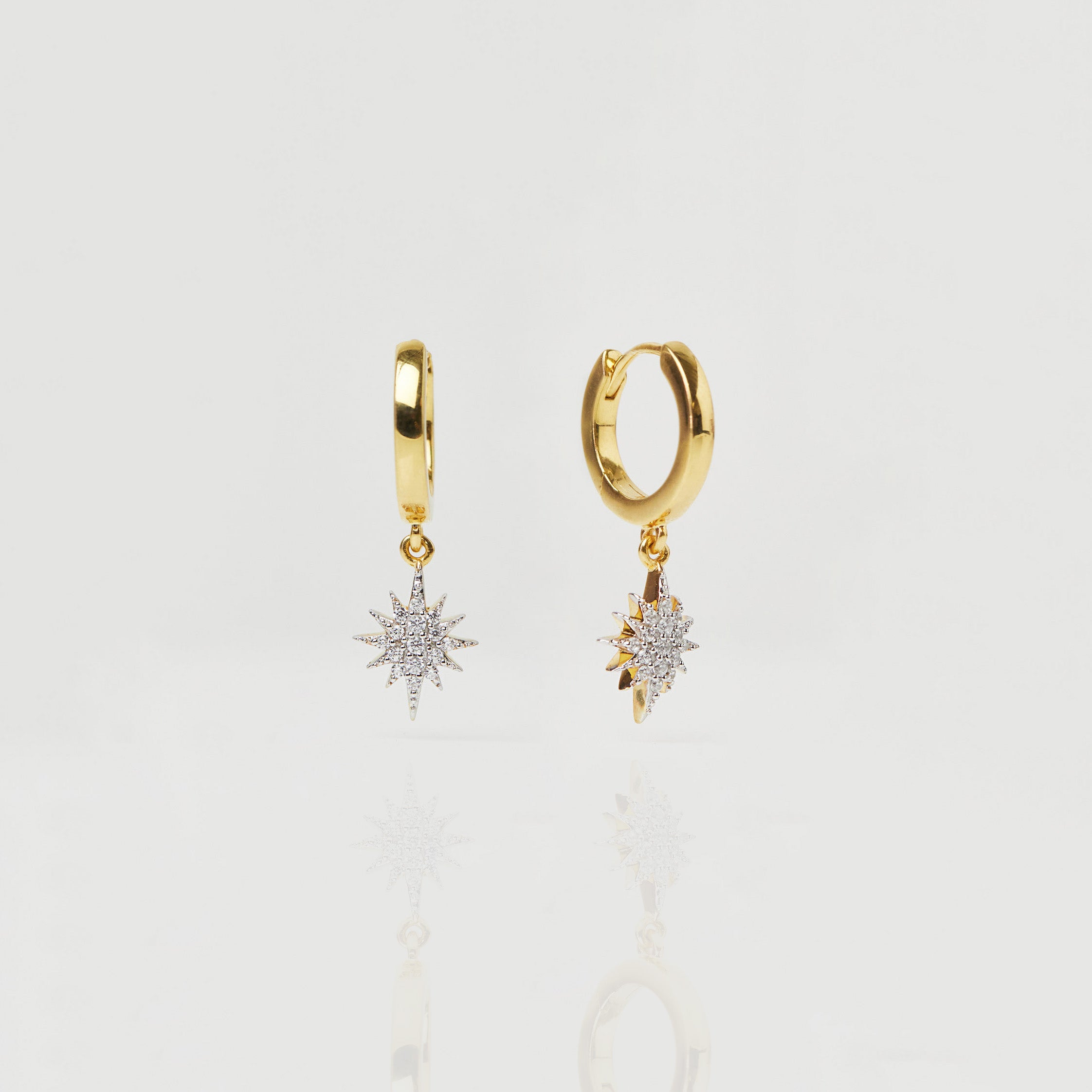 Starburst Drop Hoops