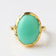 molten organic chrysoprase ring