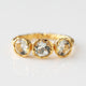 Green amethyst molten ring