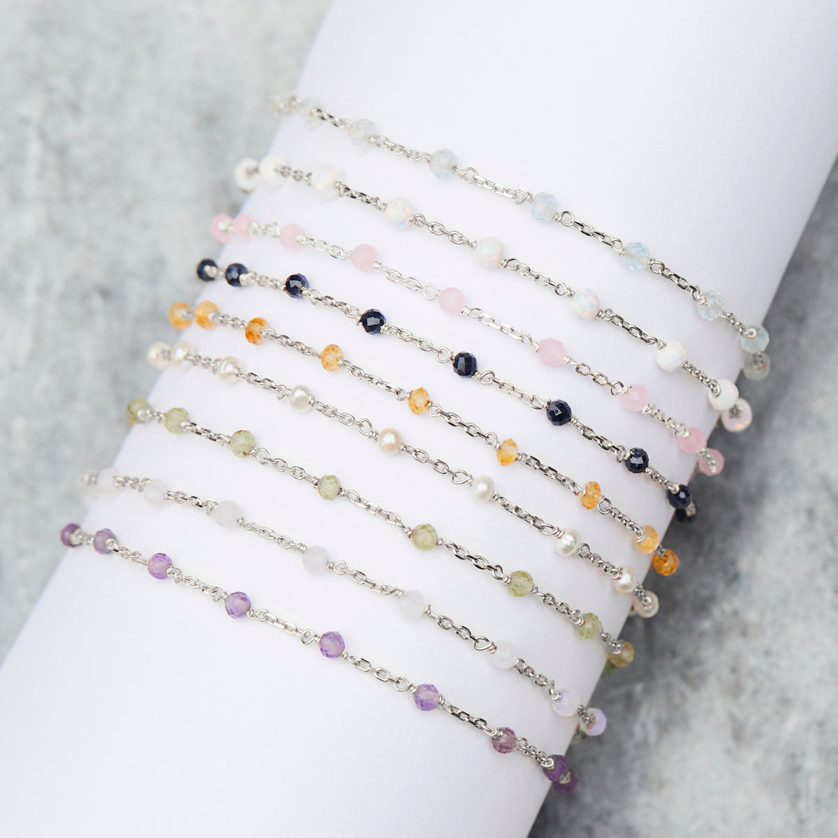 zoe sugg manifestation bracelets in silver