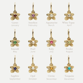 Treasured Birthstone Flower Charm