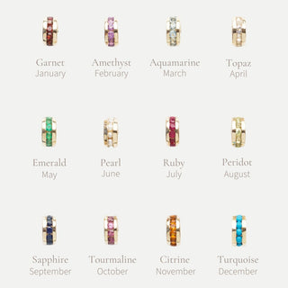 Treasured Birthstone Stacker Charm