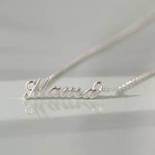 Mothers day mama necklace silver