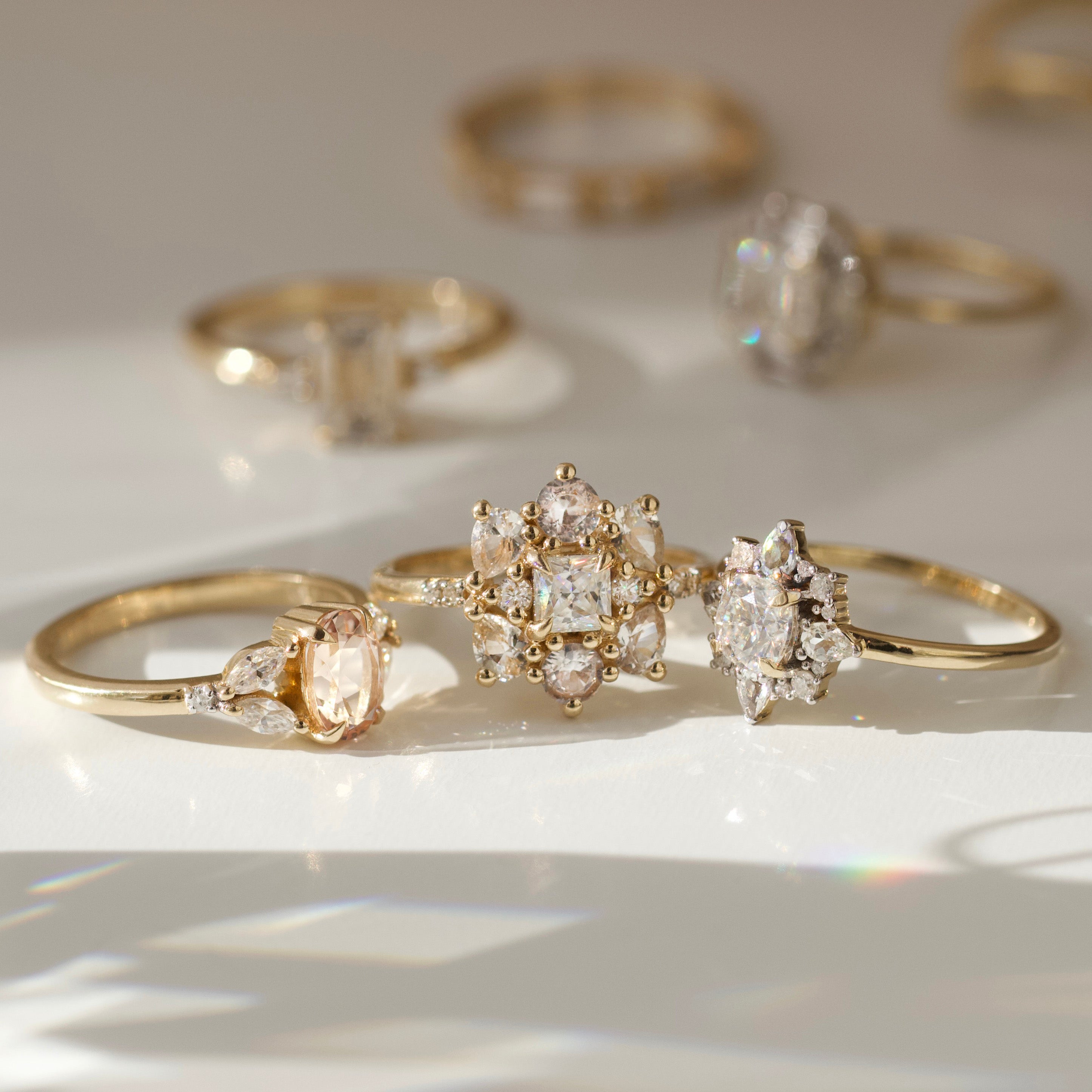 Valerie Moissanite Sapphire Ring – Carrie Elizabeth