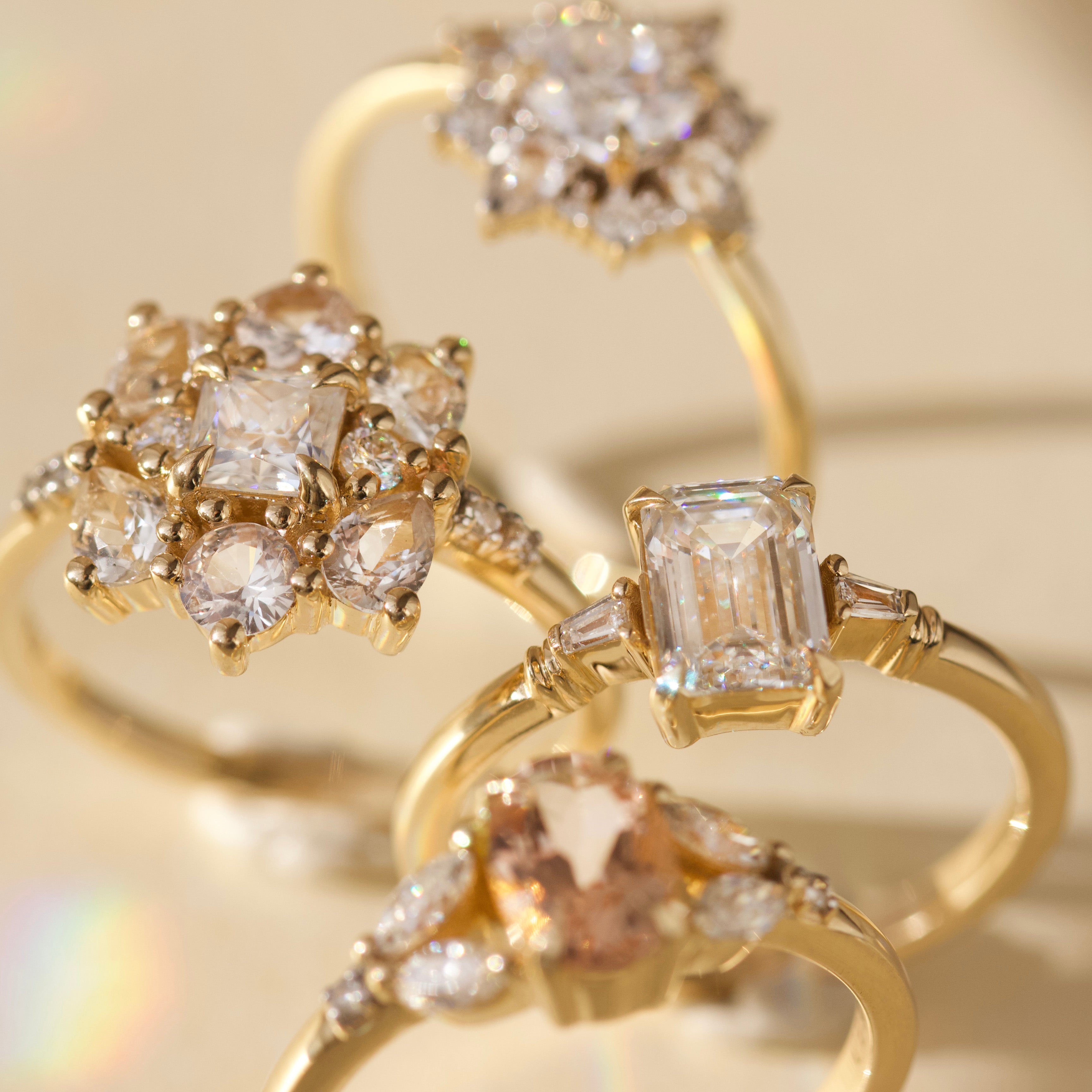 Valerie Moissanite Sapphire Ring – Carrie Elizabeth