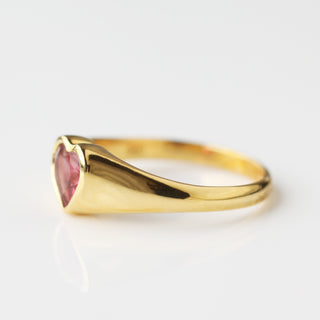 Etta Tourmaline Heart Signet Ring