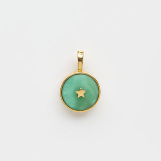 chrysoprase pendant gold