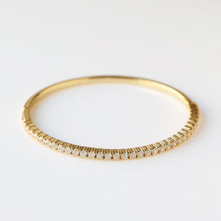 Sapphire bangle gold
