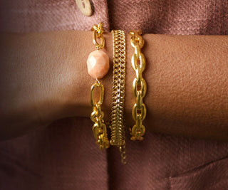 Carrie Elizabeth Gold Bracelet Stack