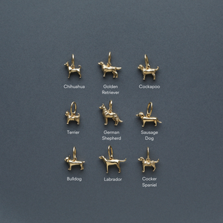 Treasured Golden Retriever Dog Charm