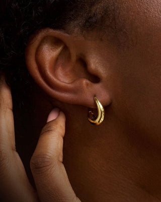 Carrie Elizabeth Jewellery Organic Hoop Earrings 