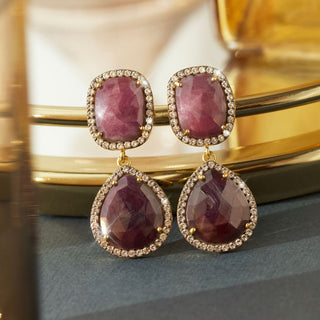 One Of A Kind Sapphire Statement Earrings