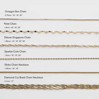 Solid 9ct Gold Chains Carrie Elizabeth Jewellery