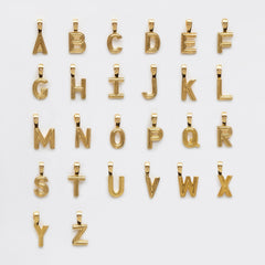 Make it Personal Diamond Star Set Chunky Initial Pendant