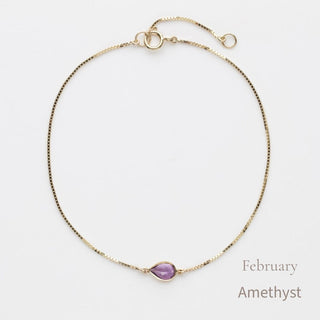 Birthstone Solitaire Bracelet
