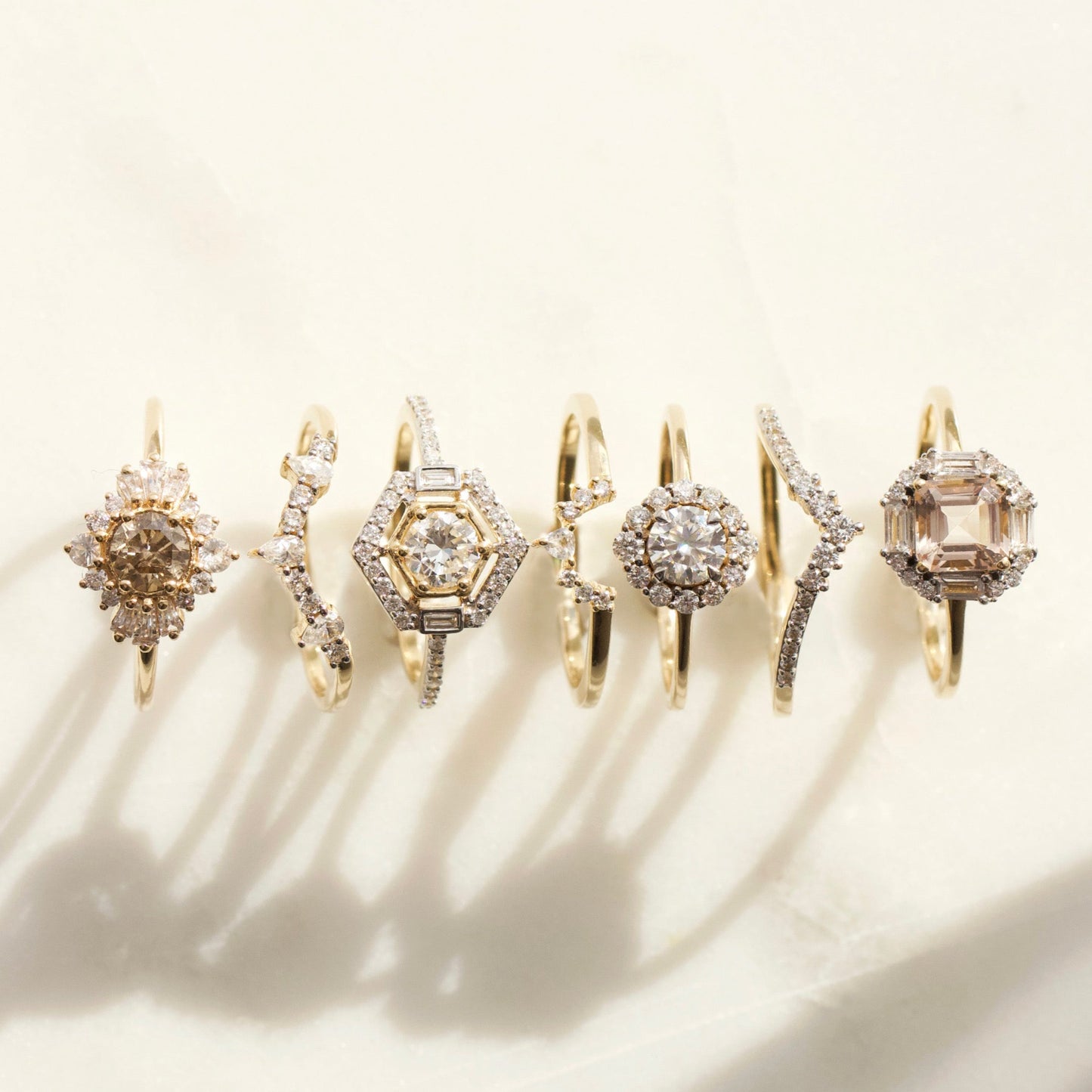 Carrie Elizabeth Solid 14k Gold Diamond Engagement Ring