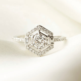 Carrie Elizabeth Solid 14k Gold Diamond Engagement Ring