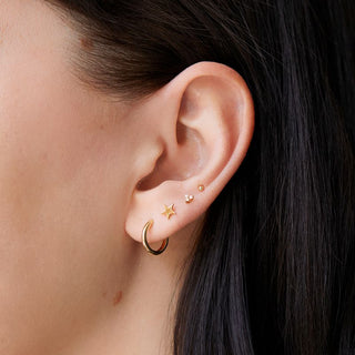 9k stud earring for cartilage piercing 