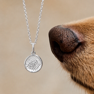 Custom Made Dog Nose Print Pendant Necklace