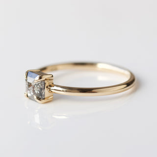 brown salt and pepper diamond solid gold