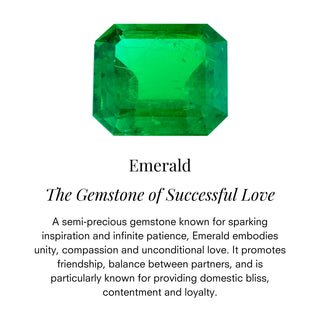 Simple Star Set Emerald Band