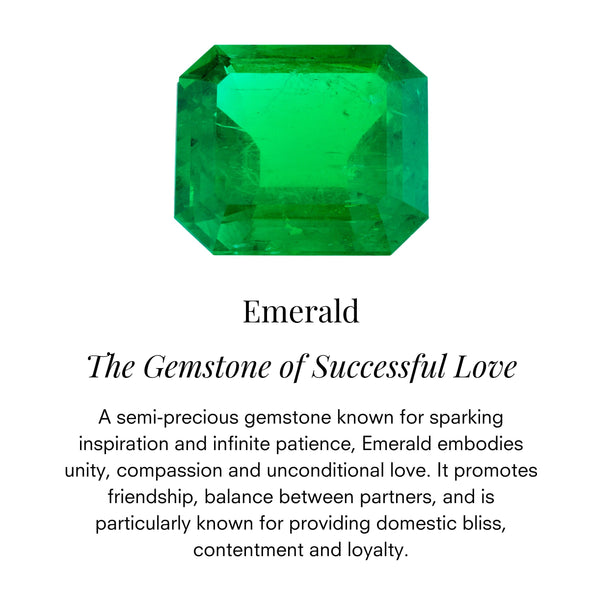 Simple Star Set Emerald Band