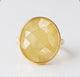 Yellow Sapphire Organic Statement Ring