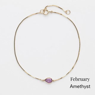 Birthstone Solitaire Bracelet