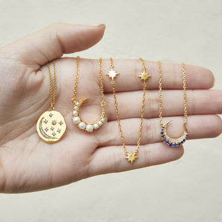 Galaxy Coin Necklace In Gold Vermeil - COMING SOON NECKLACE VJI 