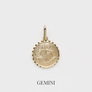 Zodiac Diamond Cut Pendant