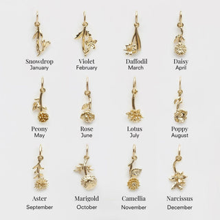 Treasured Birth Flower Charm