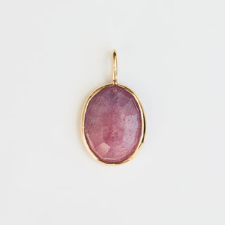 Exclusive Oval Pink Sapphire Pendant
